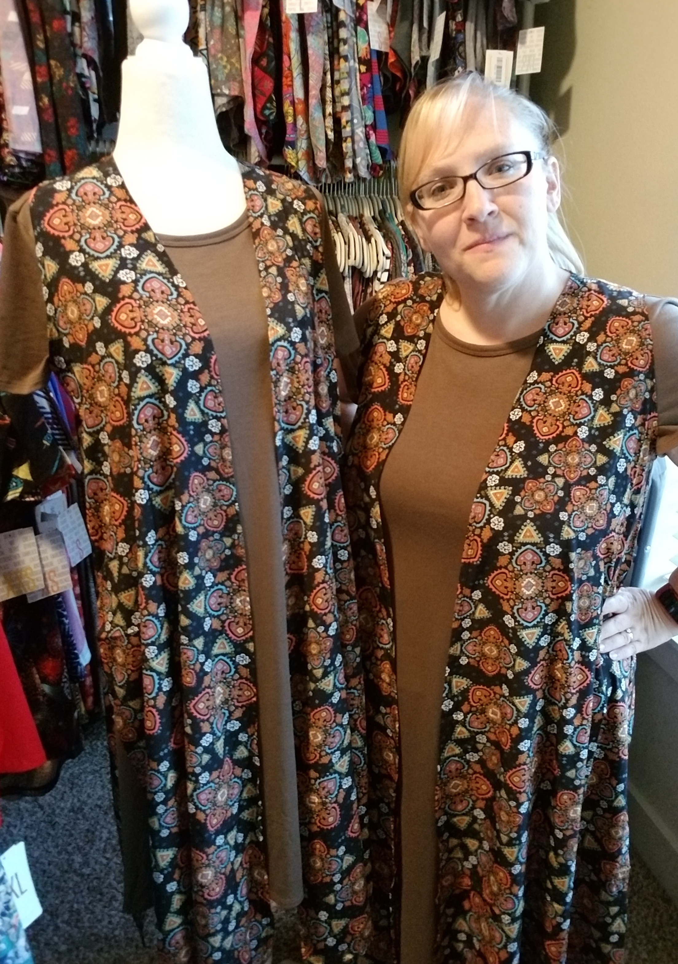 Brenda the Mannequin always trying to copy my style!